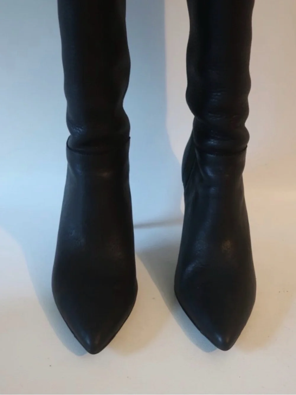 3.1 Philip Lim Black Over-the-Knee Leather Boots 39